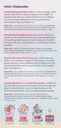 Cadeauset kinderbadtoevoeging Magische Avonturen 4-delig, 1 stuk