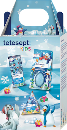 Cadeauset kinderbadtoevoeging dierenwereld 3-delig, 1 stuk