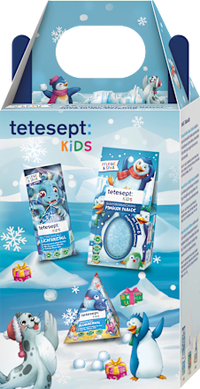 Cadeauset kinderbadtoevoeging dierenwereld 3-delig, 1 stuk