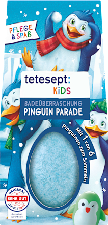 Kinderbadtoevoeging Badverrassing Pinguïn Parade, 1 st.