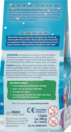 Kinderbadtoevoeging Badverrassing Pinguïn Parade, 1 st.