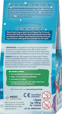 Kinderbadtoevoeging Badverrassing Pinguïn Parade, 1 st.
