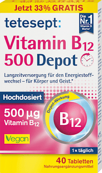 Vitamin B12 Depot 500µg Tabletten 40 St, 8,3 g
