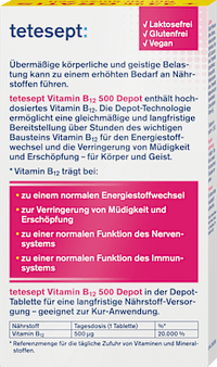 Vitamin B12 Depot 500µg Tabletten 40 St, 8,3 g