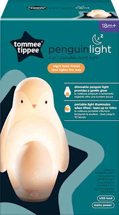 Nachtlampje pinguïn, draagbaar, 2-in-1, 1 stuk