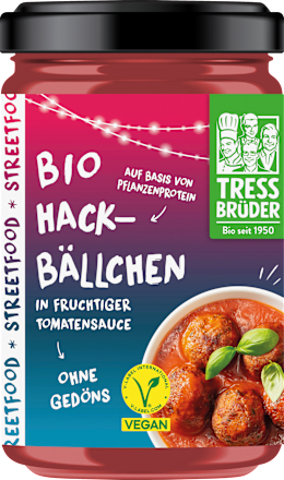 Kant-en-klaarmaaltijd, gehaktballetjes in tomatensaus, veganistisch, 375 g