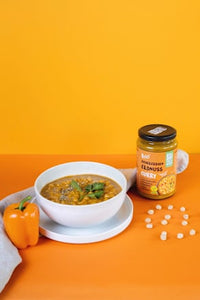 Kant-en-klaarmaaltijd, kikkererwten-pindacurry, 375 g