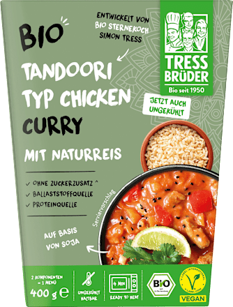 Tandoori Kip Curry met Bruine Rijst, 400 g