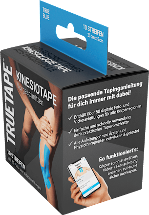 Kinesiotape voorgesneden 10 stroken rol, 10 stuks