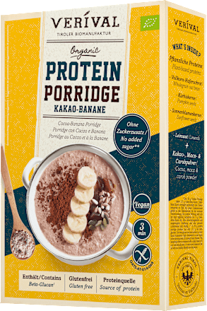 Proteïnepap, cacao &amp; banaan, glutenvrij, 350 g