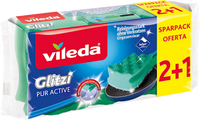 Schuurspons Glitzi Pur Active, 3 stuks
