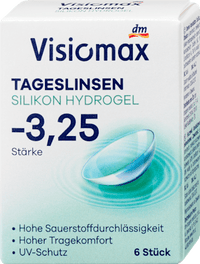 Silikon-Hydrogel Tageslinsen Dioptrie -3,25, 6 St