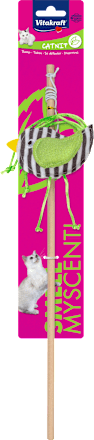 Katten speelgoed kattenhengel met vogel, 1 stuk