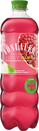 Frisdrank, Balance Juicy Plus Granaatappel-Hibiscus, 0,75 l, voor eenmalig gebruik