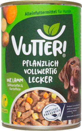 Nat hondenvoer, veganistisch zoals lam, 400 g
