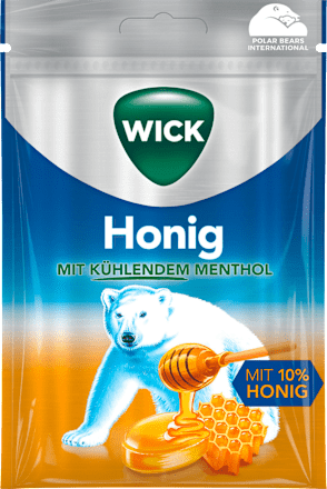 Snoep, honing met menthol, 72 g