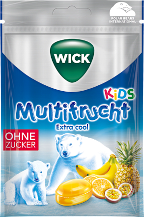 Snoep, multifruit extra cool, suikervrij, 72 g