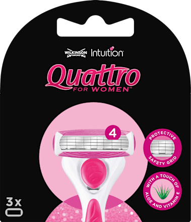 Scheermesjes, Quattro voor vrouwen, 3 stuks