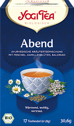 Kruidenthee "Avond" met venkel, kamillebloemen en valeriaan (17 theezakjes), 30,6 g