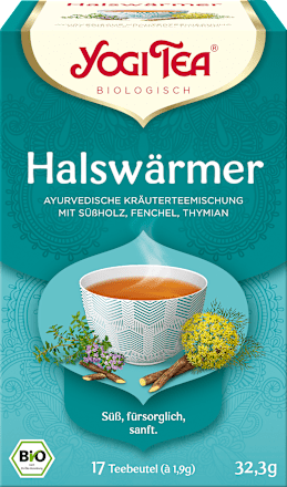 Kruidenthee "Keelverwarmer" met zoethout, venkel en tijm (17 theezakjes), 32,3 g